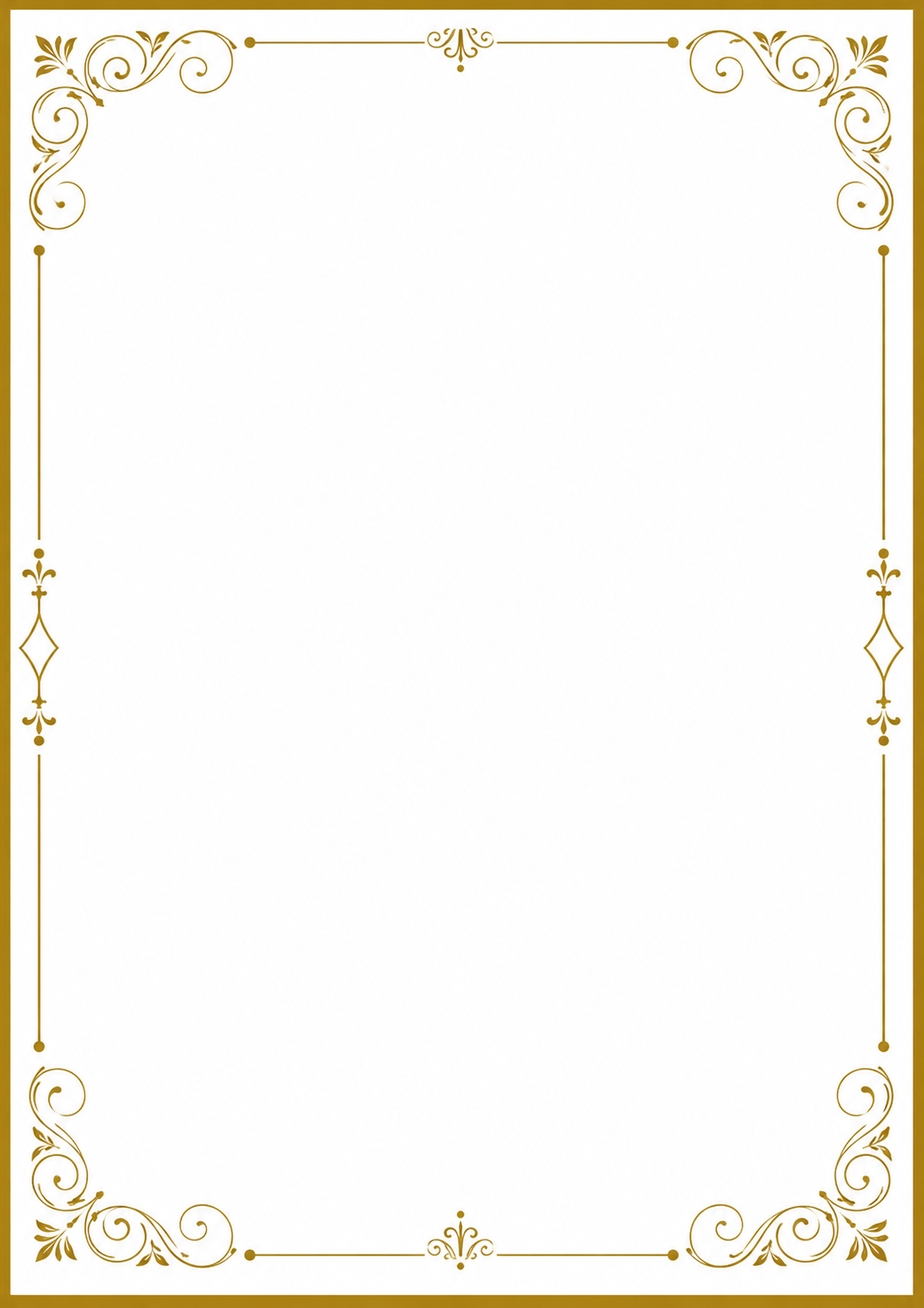 Golden Classic marriage biodata template