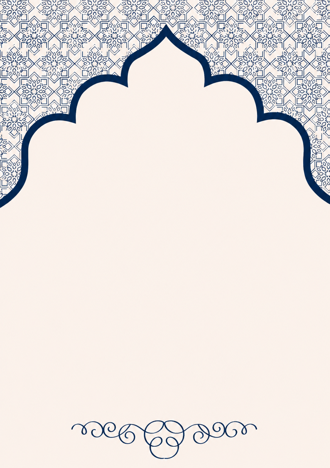 Mughal Arch marriage biodata template