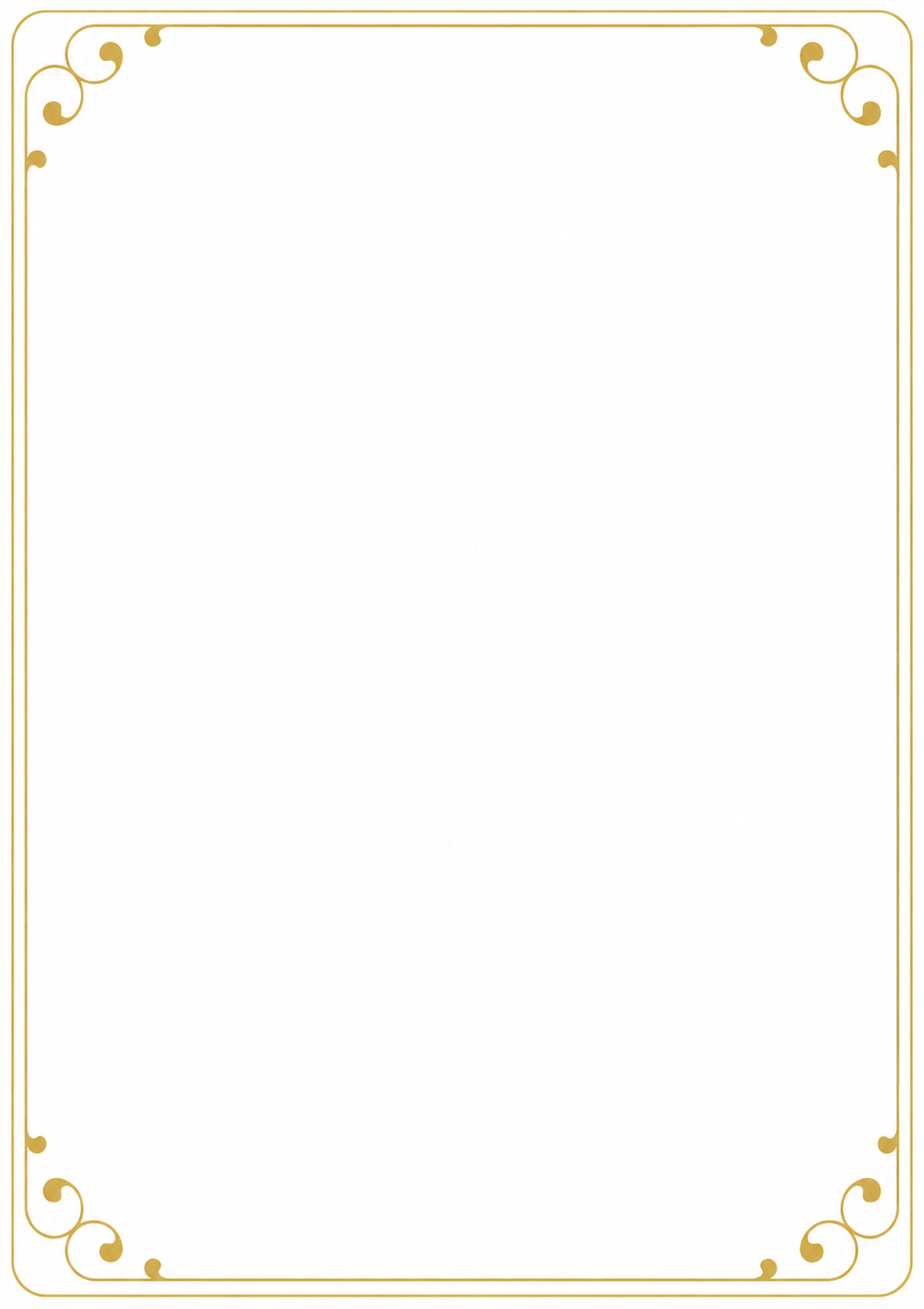 Simple Gold marriage biodata template
