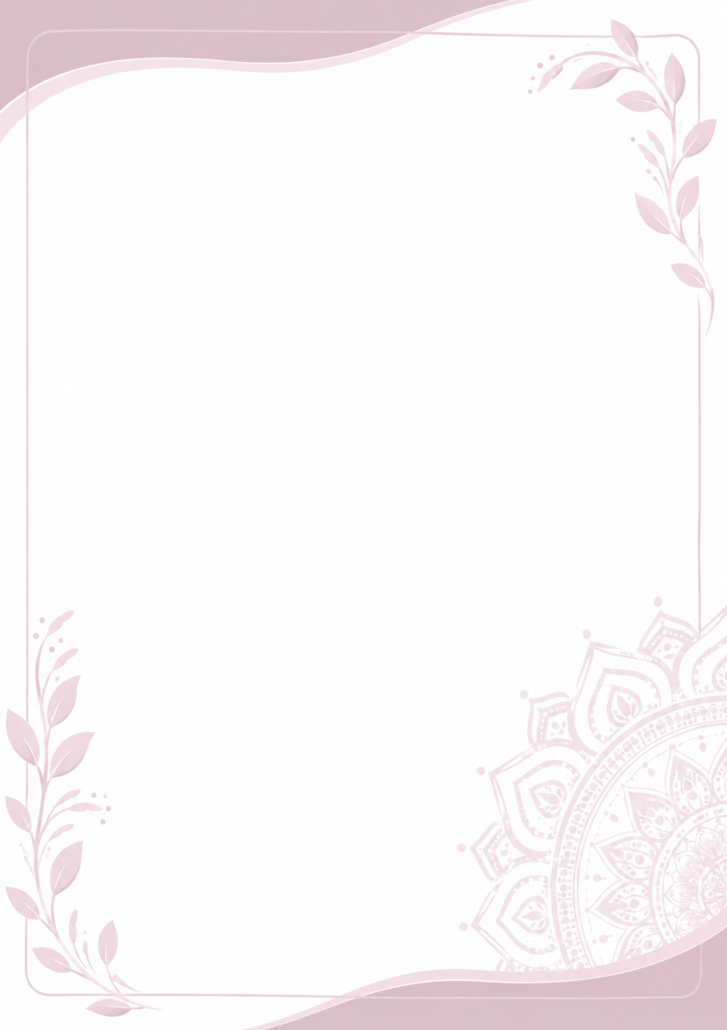 Blush Mandala marriage biodata template