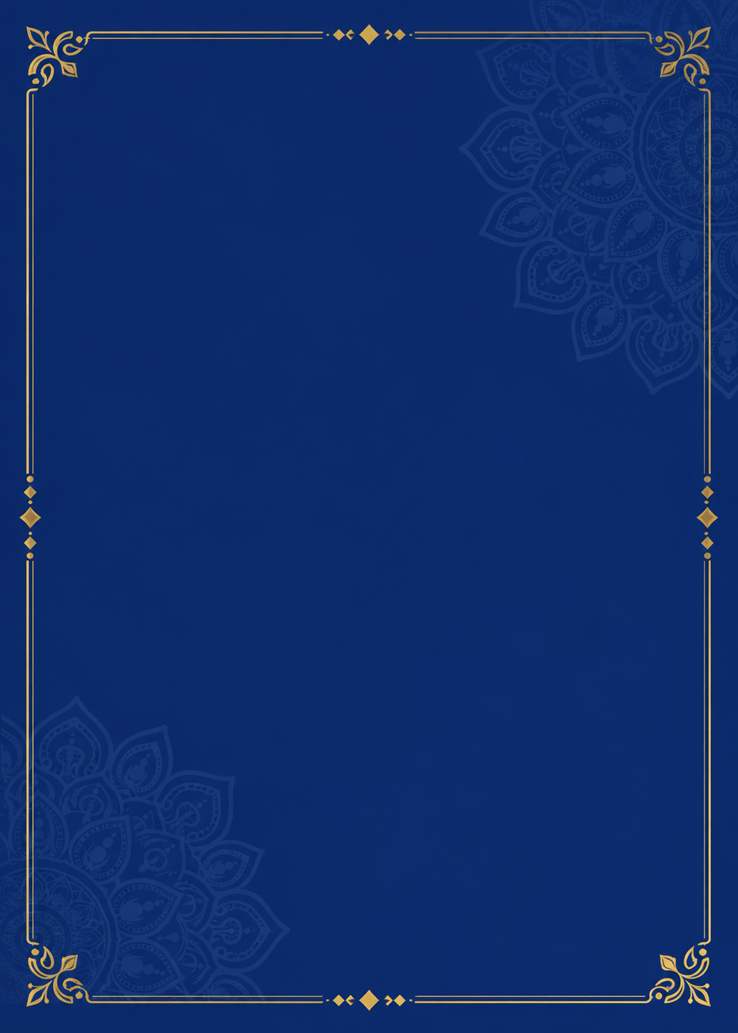 Midnight Blue marriage biodata template