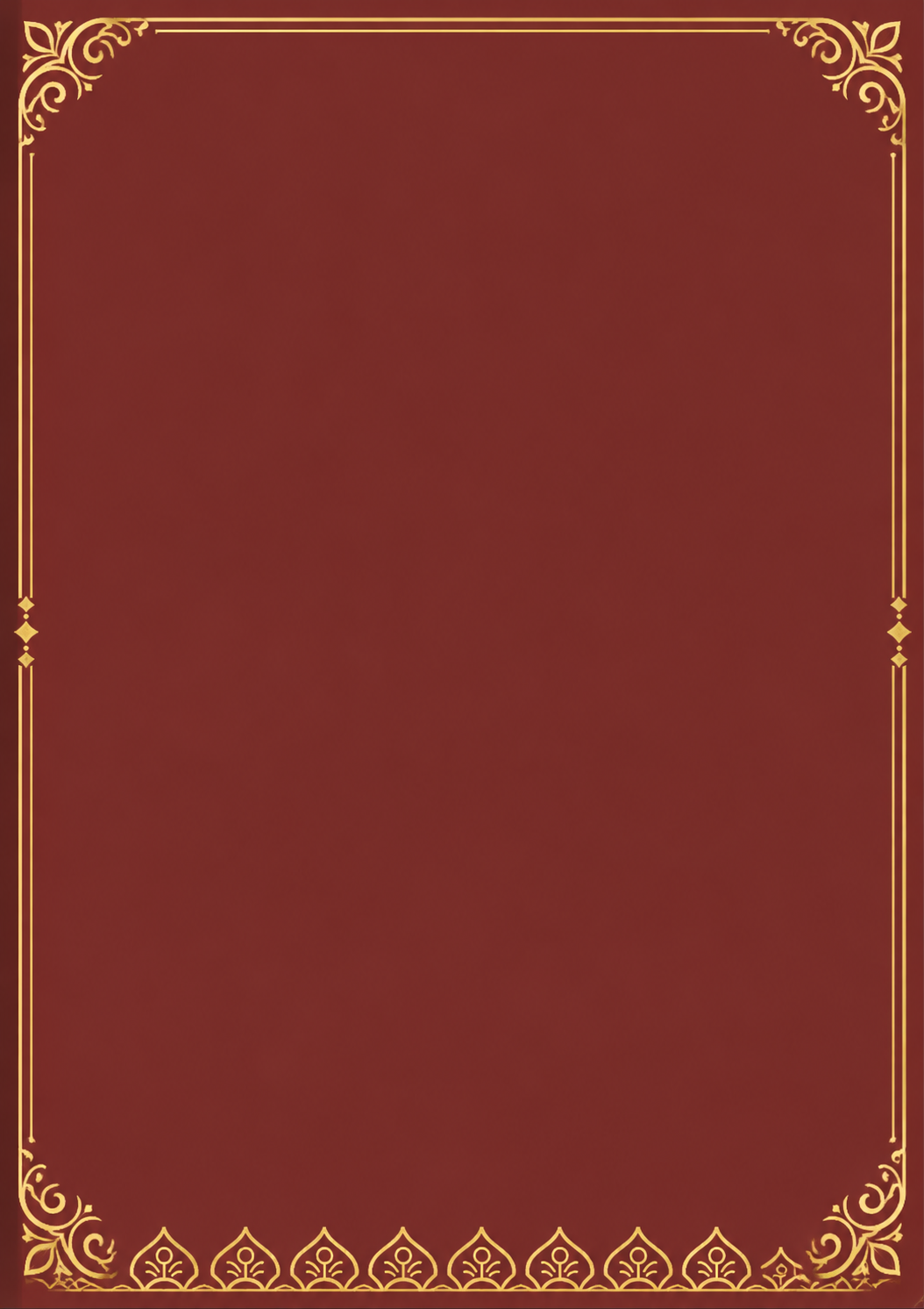 Royal Maroon marriage biodata template