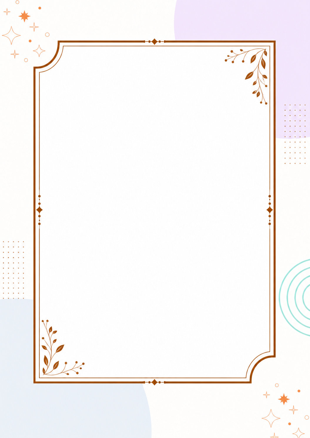 Modern Sparkle marriage biodata template